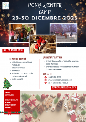 WINTER CAMP 2025 - PEGASO PONY CLUB SSD A RL