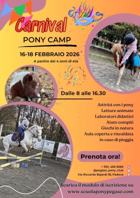 CARNIVAL PONY CAMP 2026 - PEGASO PONY CLUB SSD A RL